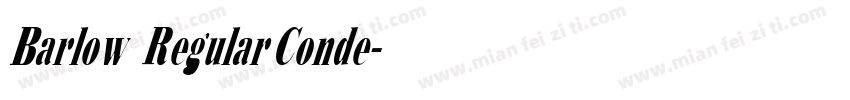 Barlow Regular Conde字体转换